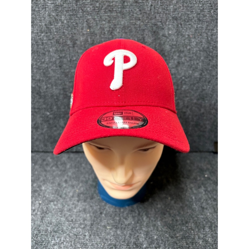 New Era 39THIRTY Philadelphia Phillies 2024 Postseason Hat Red Small-Medium